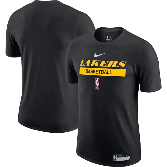 Men's Los Angeles Lakers Black 2022/23 Legend On-Court Practice Performance T-Shirt - Click Image to Close